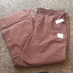 High Rise wide leg chinos from old navy size 12